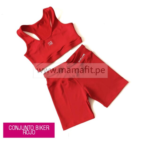 Conjunto biker rojo (talla S-M y L)