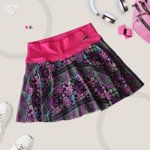 Falda short umbrella fucsia (talla S-M)