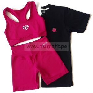 Conjunto deportivo fucsia (talla L)