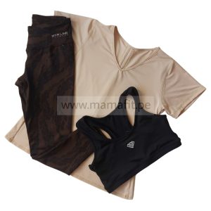 Conjunto print marrón (S-M)
