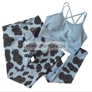 Conjunto print celeste (S-M)