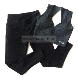 Conjunto deportivo laser negro (S-M)
