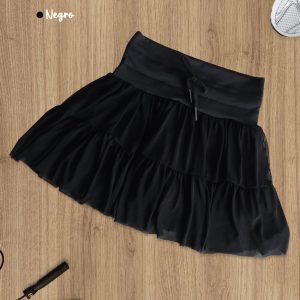 Falda short siena negra (S y L)