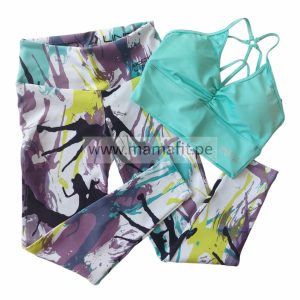Conjunto print menta (S-M)