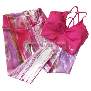 Conjunto print fucsia (S-M)