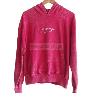 Polera oversize love fucsia