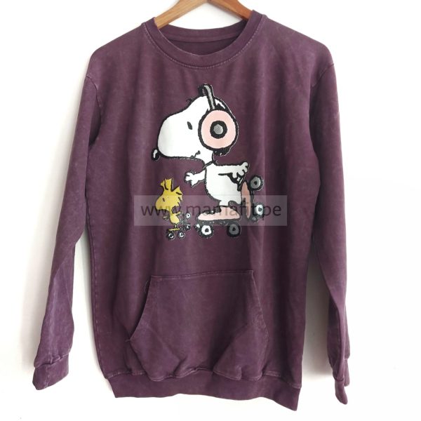 Polera snoopy violeta (S-M-L)