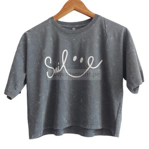 Polo crop oversize smile (S-M)