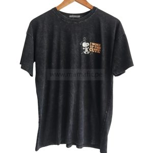 Polo oversize snoopy negra (S-M-L)