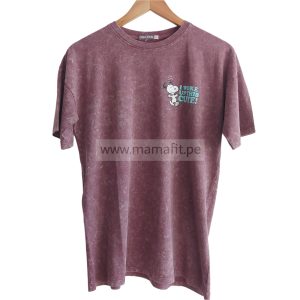 Polo oversize snoopy rosa (S-M-L)