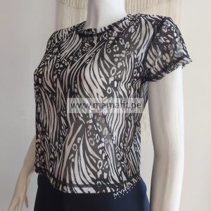 Sudadera tull animal print negro (S-M)