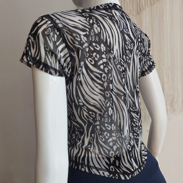 Sudadera tull animal print negro (S-M) - Imagen 2