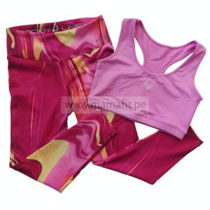 Conjunto print fucsia (talla L)