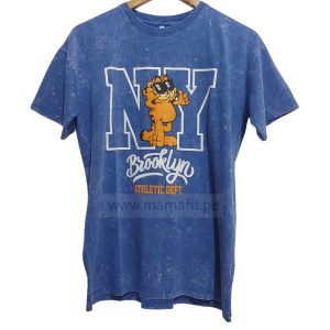 Polo oversize garfield azul