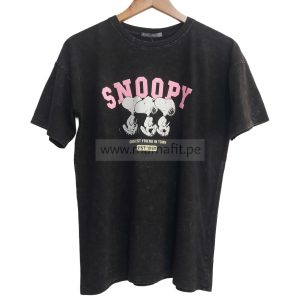 Polo oversize snoopy negro