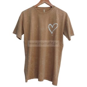 Polo oversize love mostaza