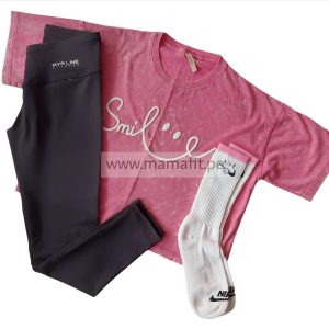 Conjunto smile fucsia (S-M)