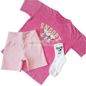 Conjunto snoopy fucsia (S-M)