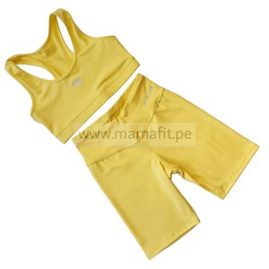Conjunto biker amarillo