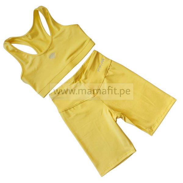 Conjunto biker amarillo