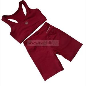 Conjunto biker guinda (S-M)