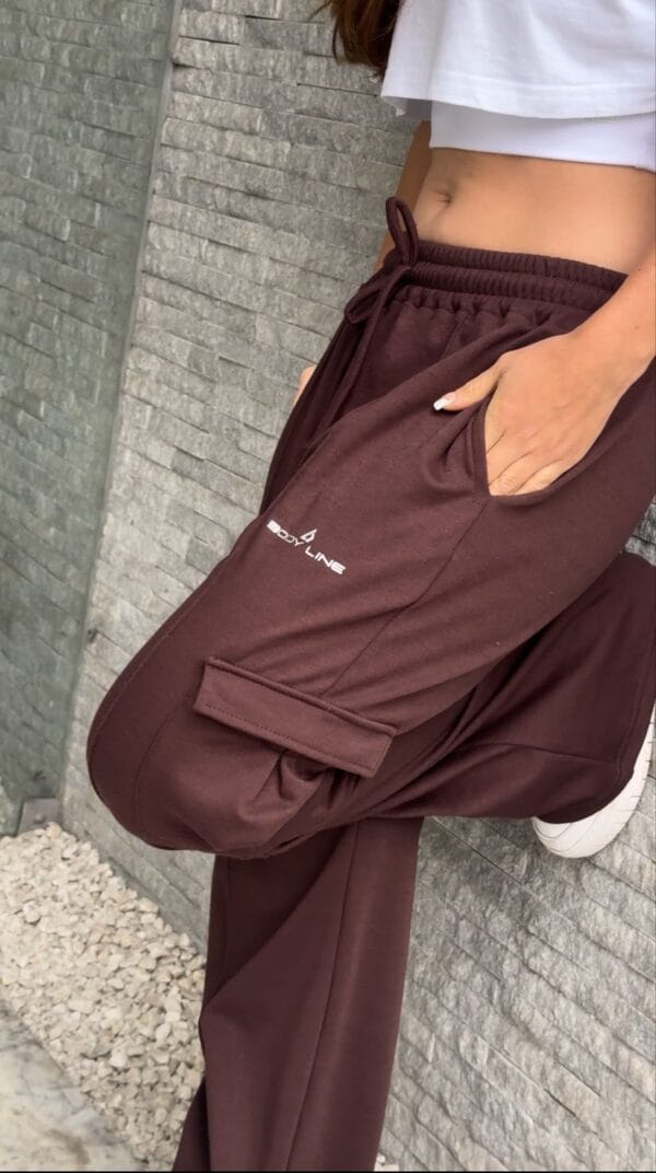 Jogger cargo azul (talla L) - Imagen 2