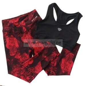 Conjunto print rojo (talla L)
