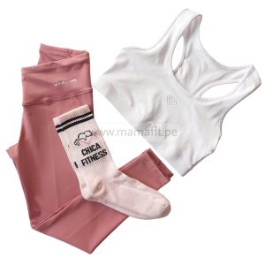 Conjunto fitness rosa (S-M y L)