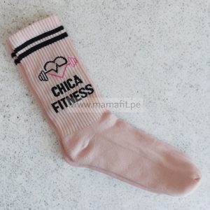 Medias deportivas chica fitness rosa