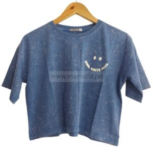 Polo crop oversize smile