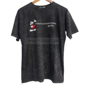 Polo oversize mickey negro