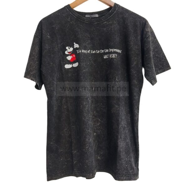 Polo oversize mickey negro