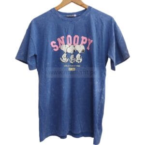 Polo oversize snoopy azul