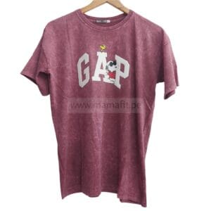 Polo oversize gap guinda