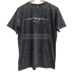 Polo oversize amor negro