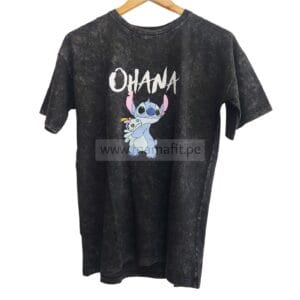 Polo oversize ohana negro
