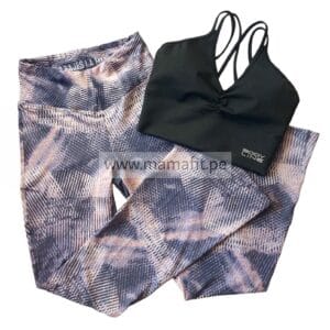 Conjunto flare lila print (S-M)