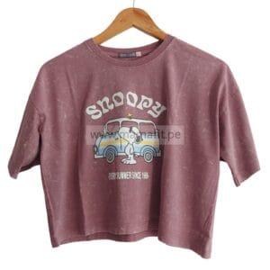 Polo crop oversize snoopy R
