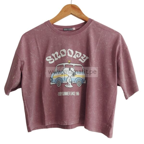 Polo crop oversize snoopy R