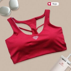 Top velvet rojo