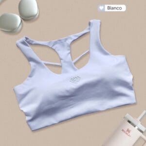 Top velvet blanco